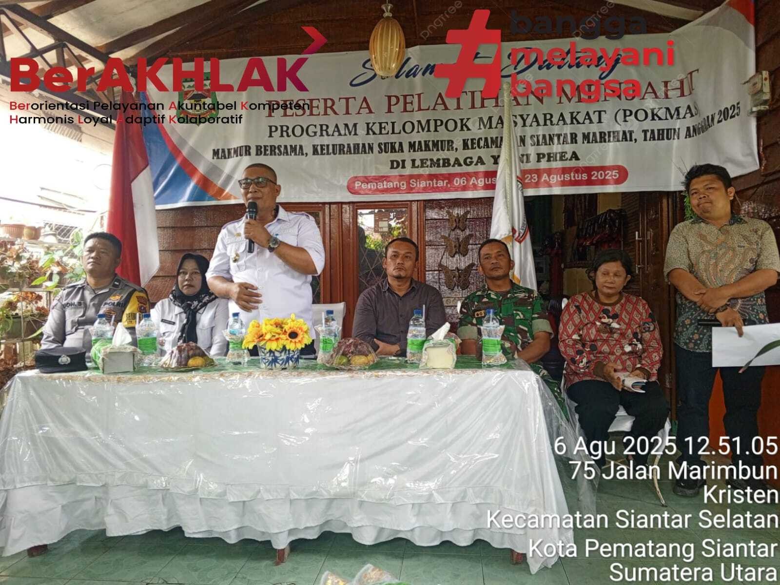 Sosialisasi Pelaksanaan Dana Kelurahan di Kelurahan Suka Makmur